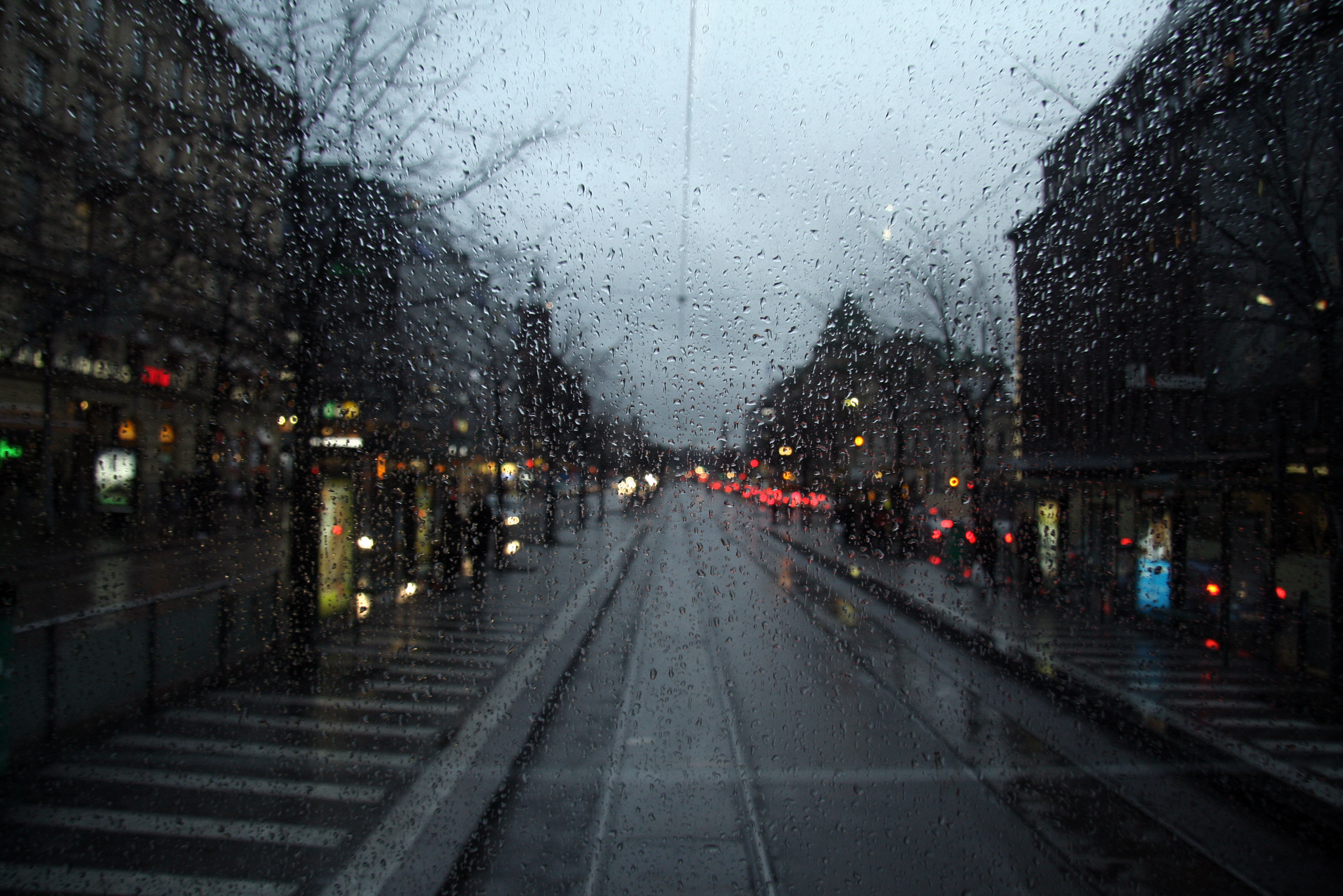 rainy winter day